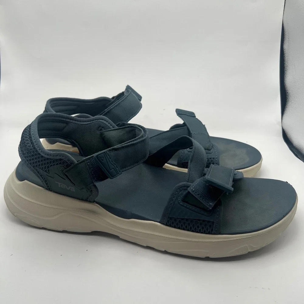 Teva Zymic Mens Sandals Blue Tan Max Comf Hiking Strappy 1124049 Size 11